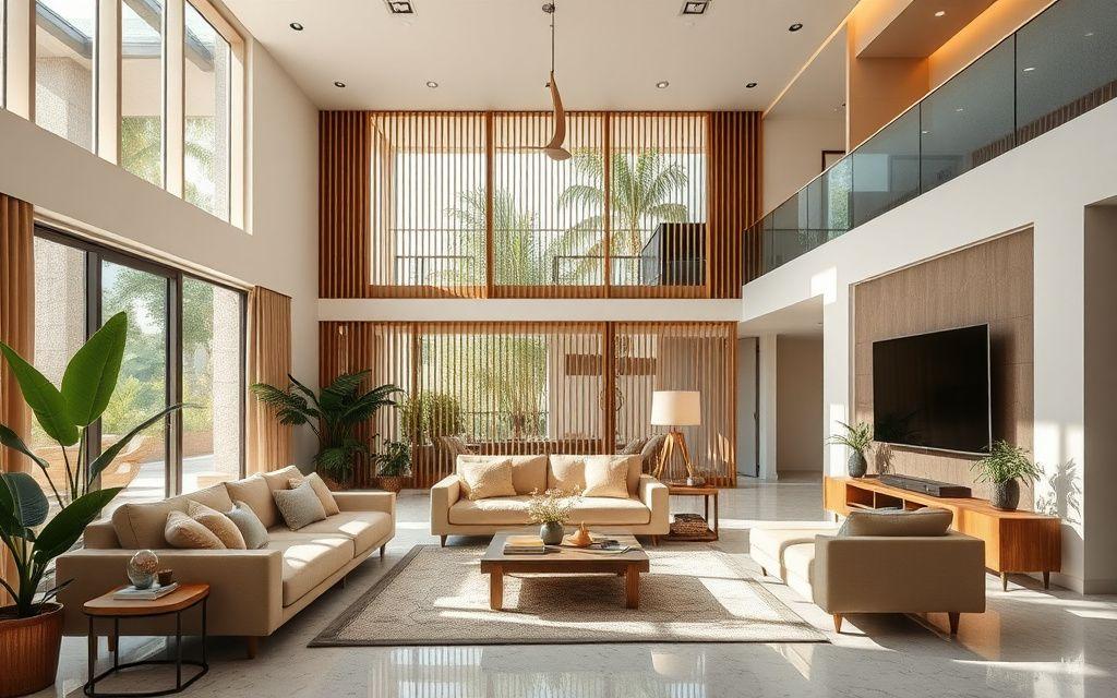 Double-volume family area of a landed home in Bangsar